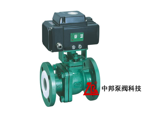 Q941F46電動襯氟球閥
